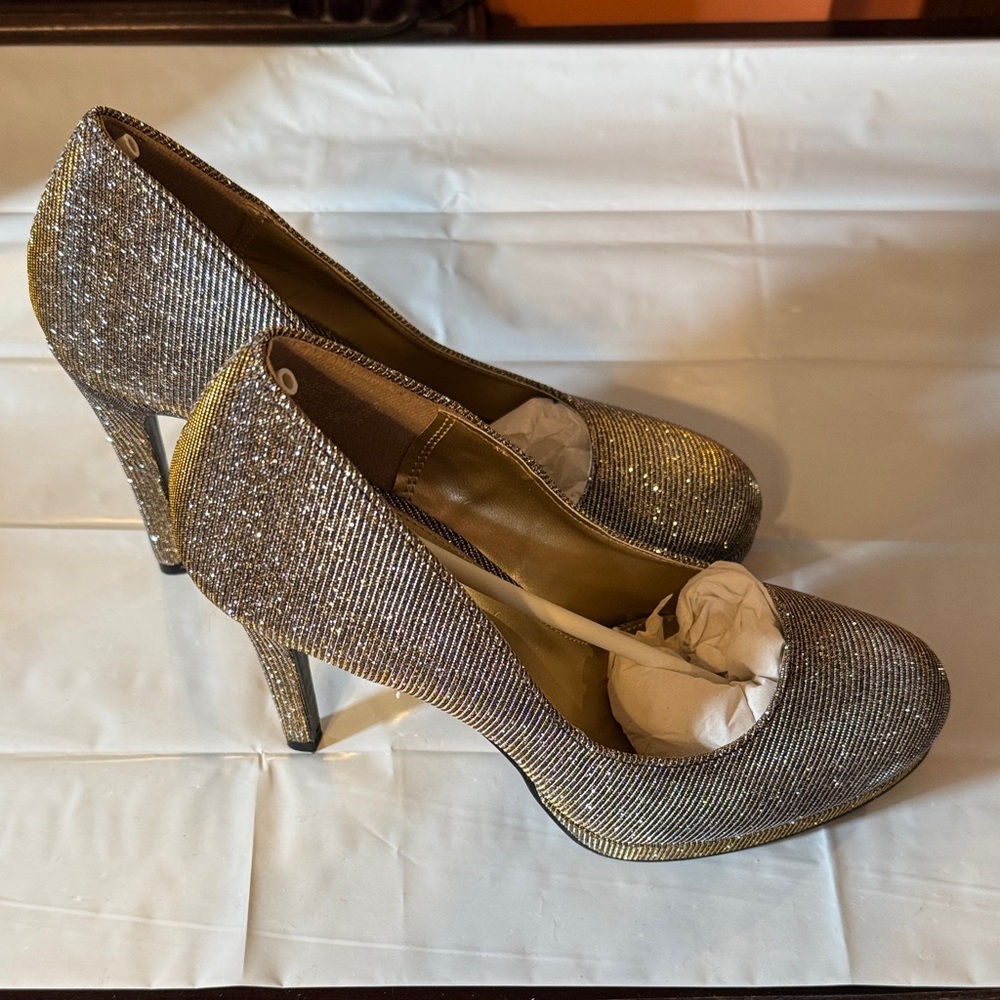 Elegant Silver High Heels